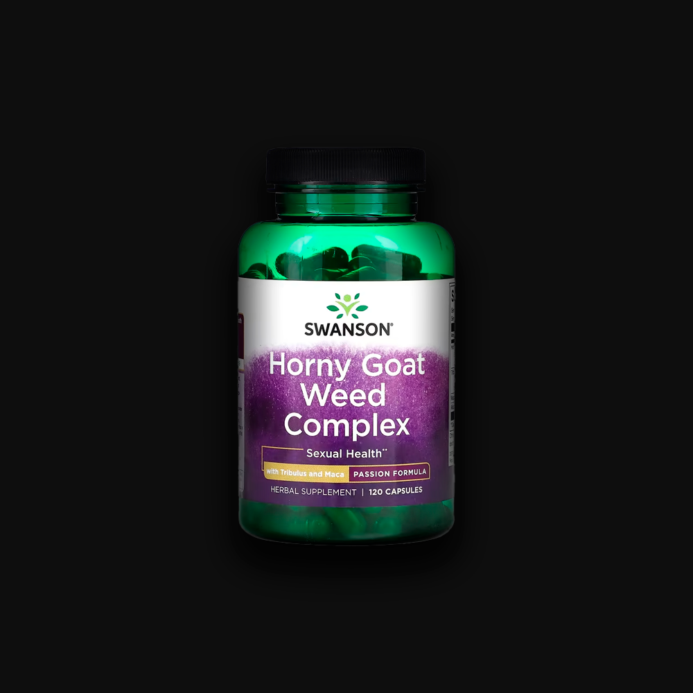 Swanson Horny Goat Weed Complex with Tribulus and Maca, 60 capsules