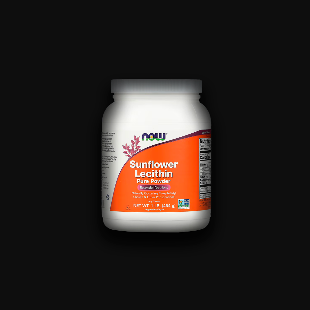 NOW FOODS Sunflower Lecithin Pure Powder 1lb - 454g