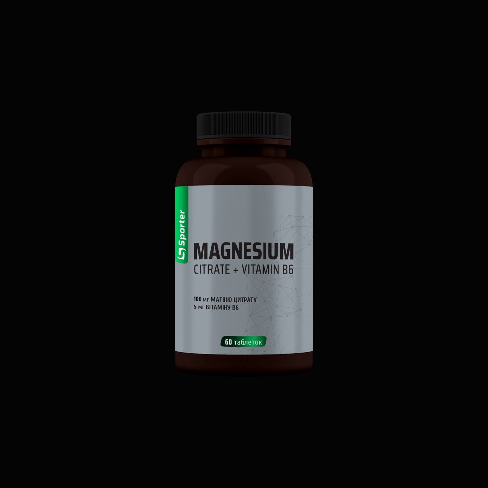 Sporter Magnesium Citrate B6 - 60caps