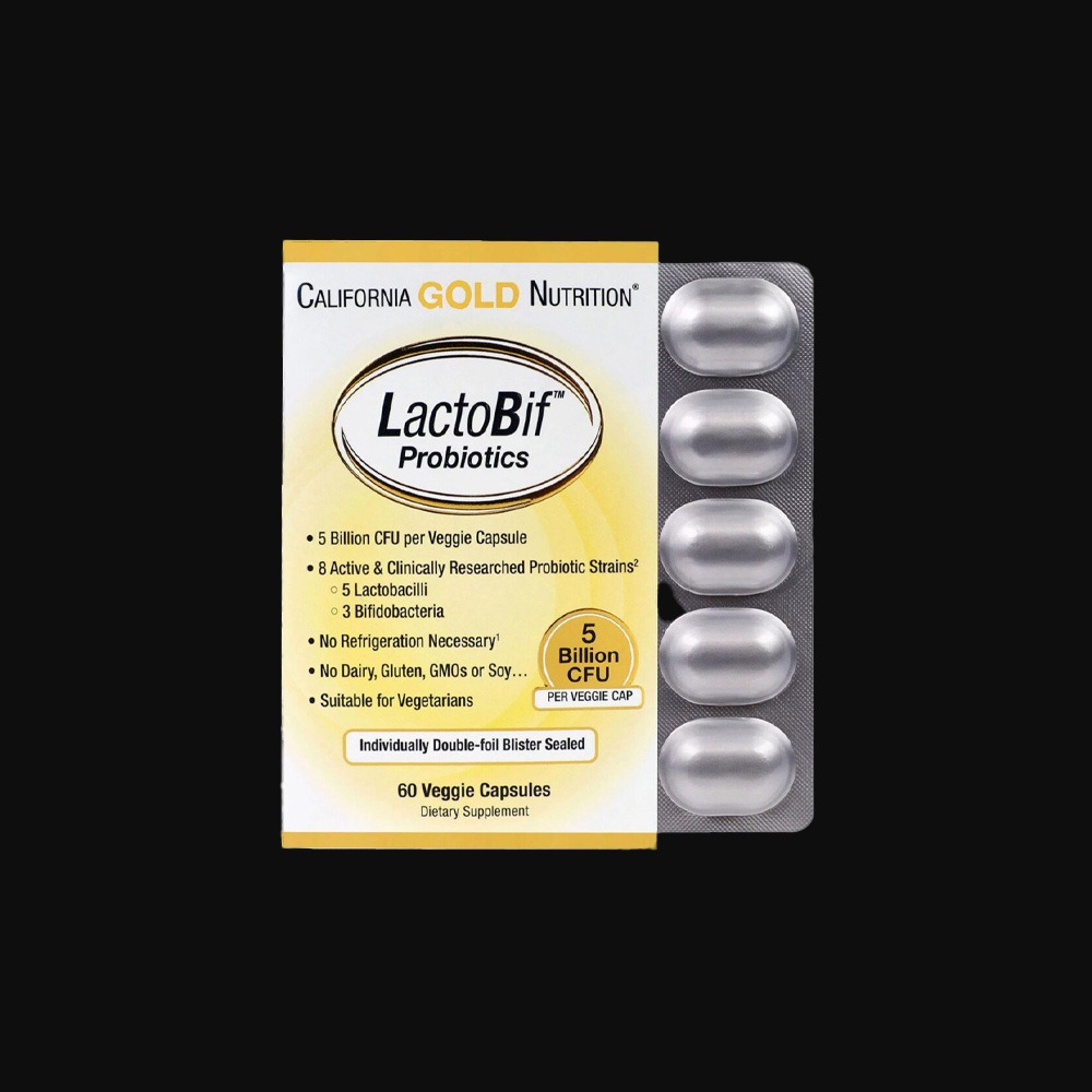 California Gold Nutrition LactoBif 5 - 60caps