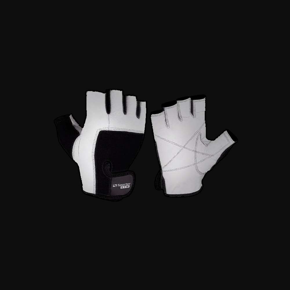 Рукавички Fitness Gloves чоловічі (MFG-172.4 C) Біло-Чорні