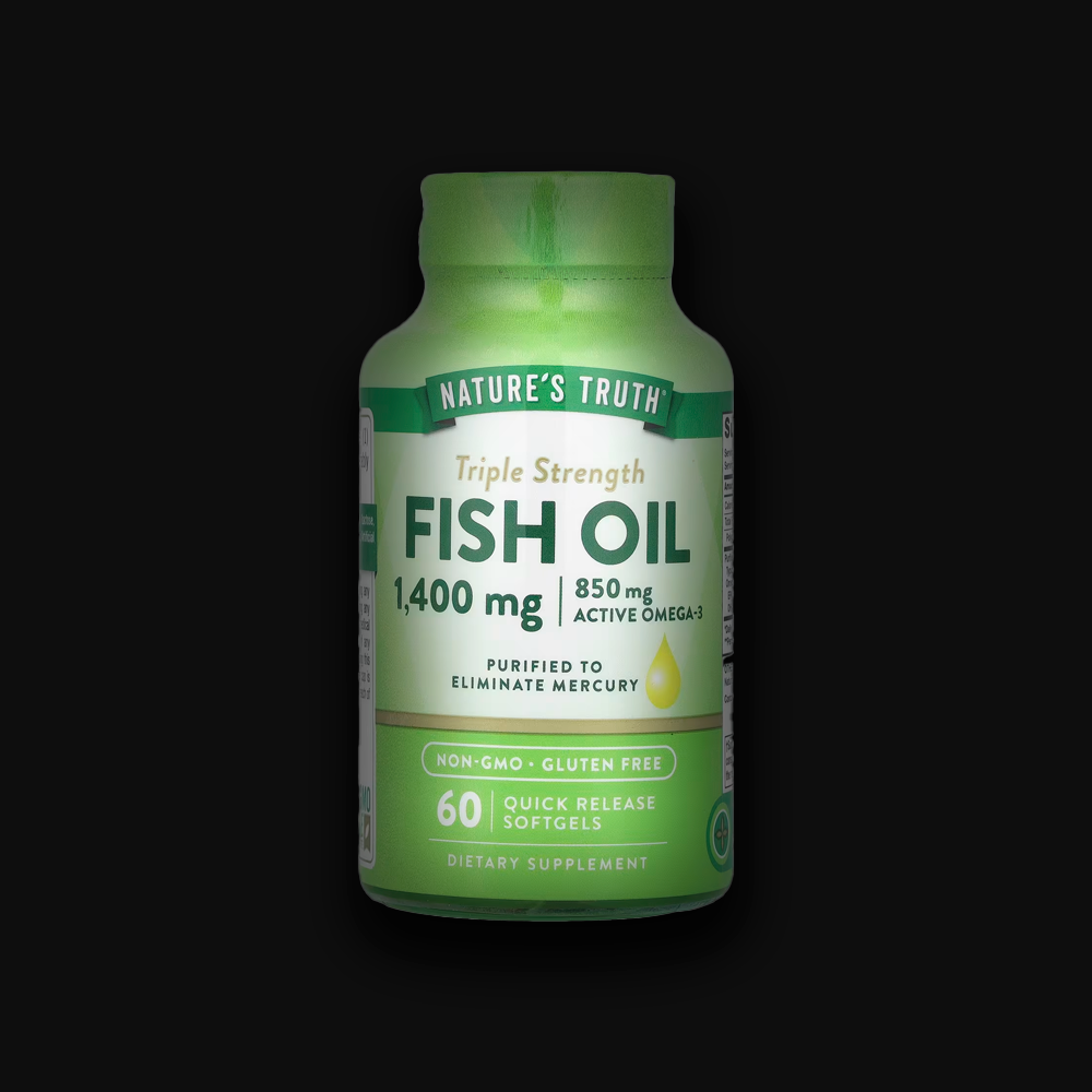 Nature's Truth Triple Strength Fish Oil 1400 mg (850 mg Omega-3) - 60 softgels