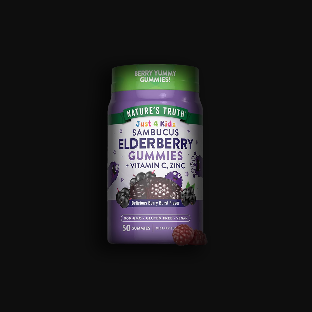 Nature's Truth Kids Elderberry Zinc and Vitamin C - 50 gummi