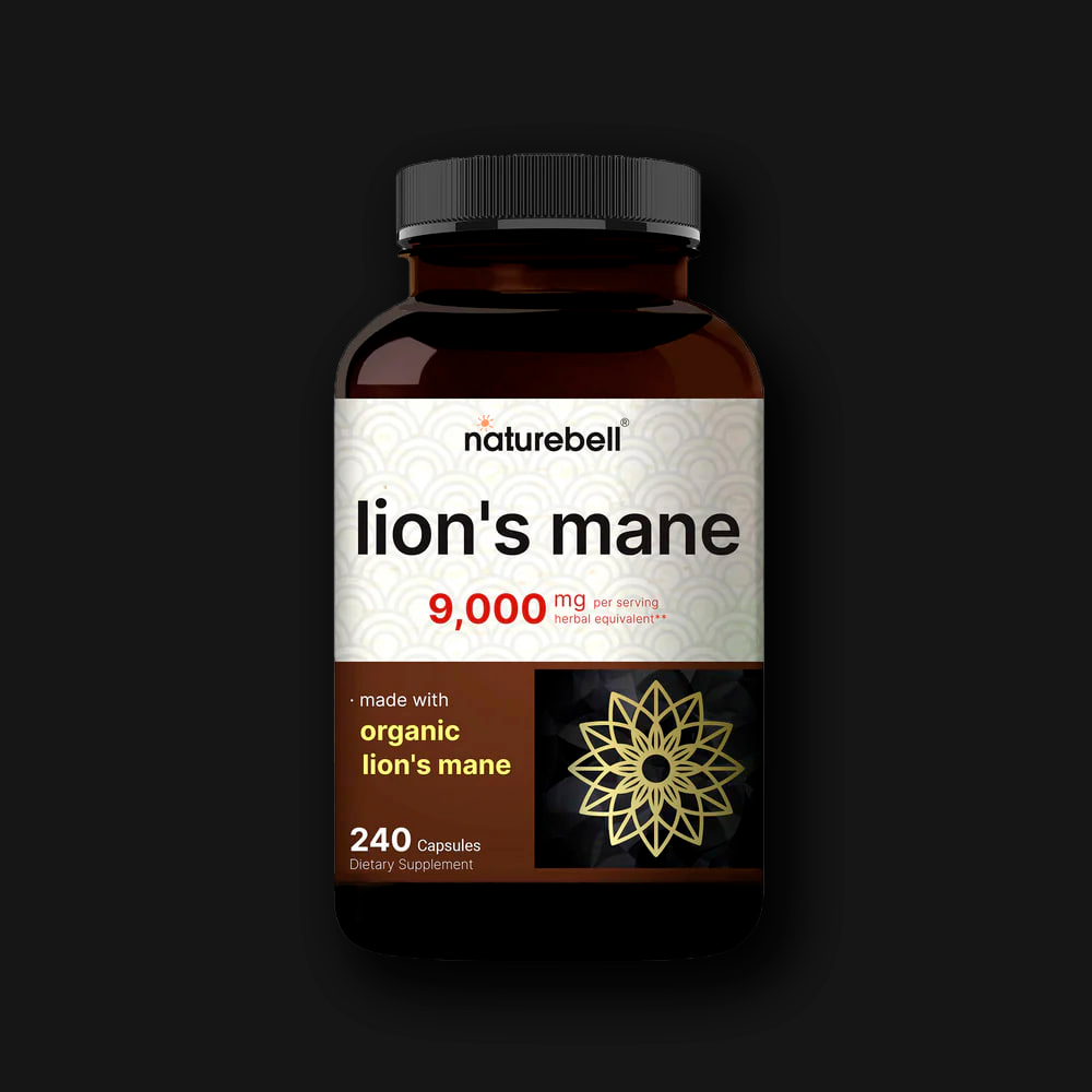 NatureBell Lion's Mane 9000 mg per serving, 240 capsules