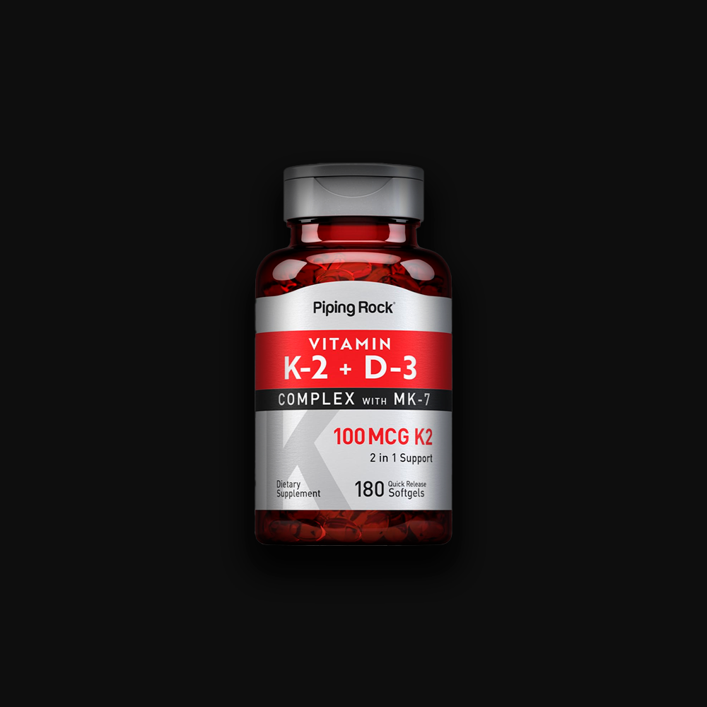 Piping Rock Vitamin K2+D-3 Complex MK-7 100 mcg - 180softgels