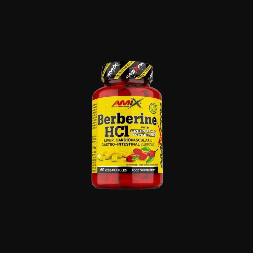 Amix Berberine HCl with Green Tea - 60caps