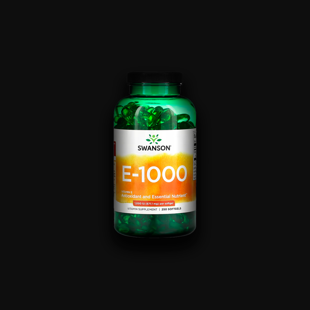 Swanson Vitamin E 1000 IU (671.1 mg) - 100 softgels