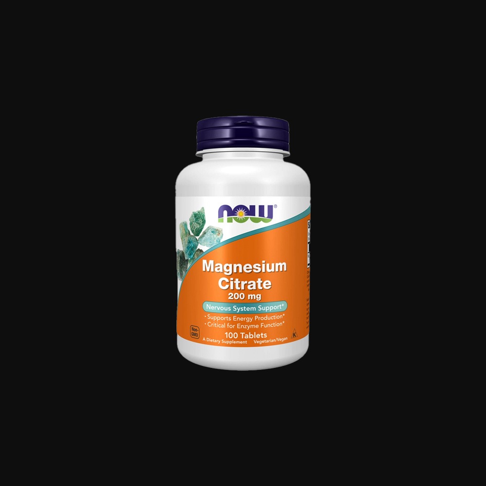 NOW Foods Magnesium Citrate 200 mg - 100tabl