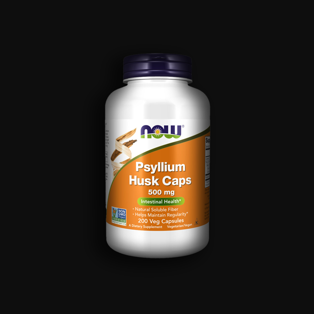 NOW Psyllium Husk Caps 500 mg - 200 caps