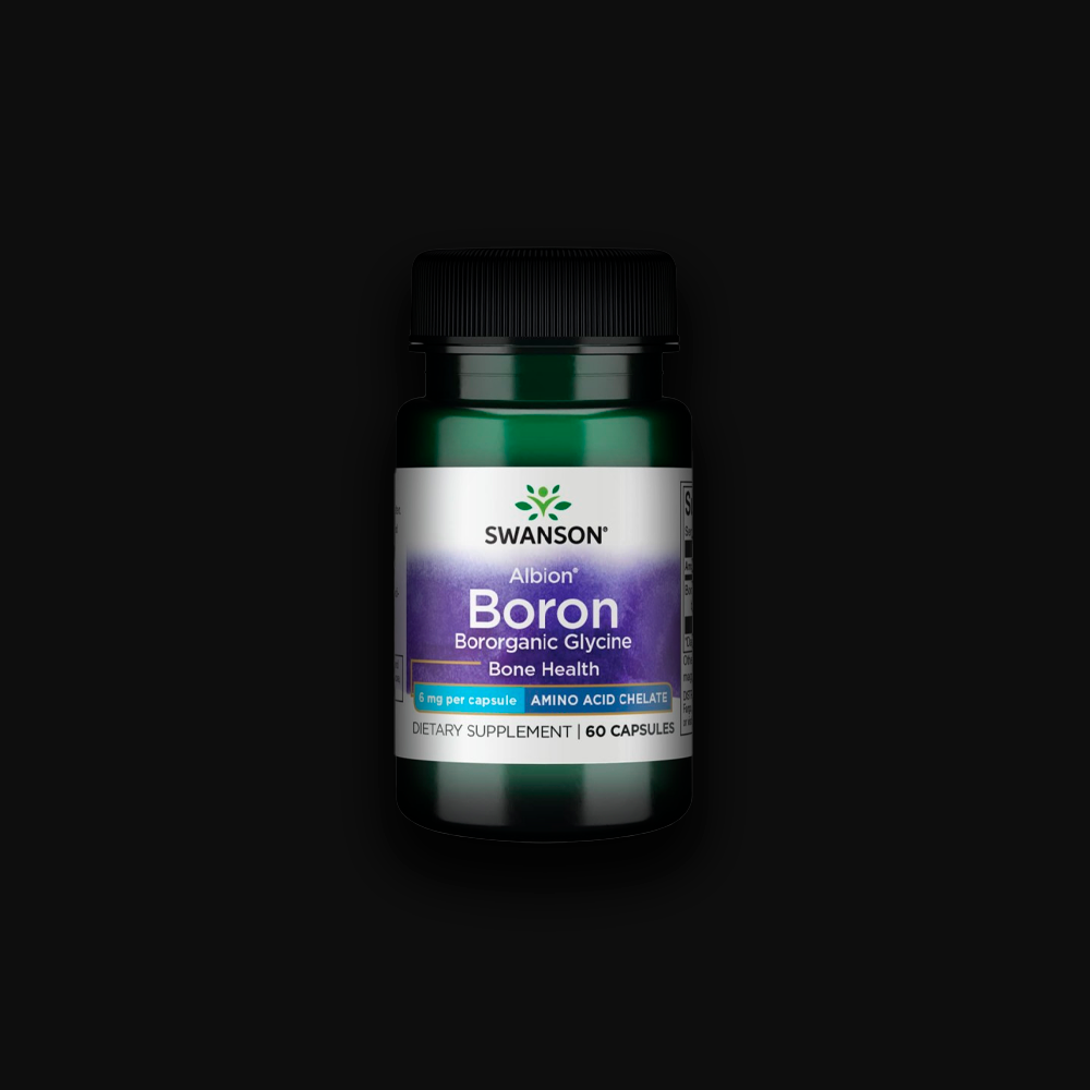Swanson Albion Boron Bororganic Glycine Bone Health 6 mg - 60 caps