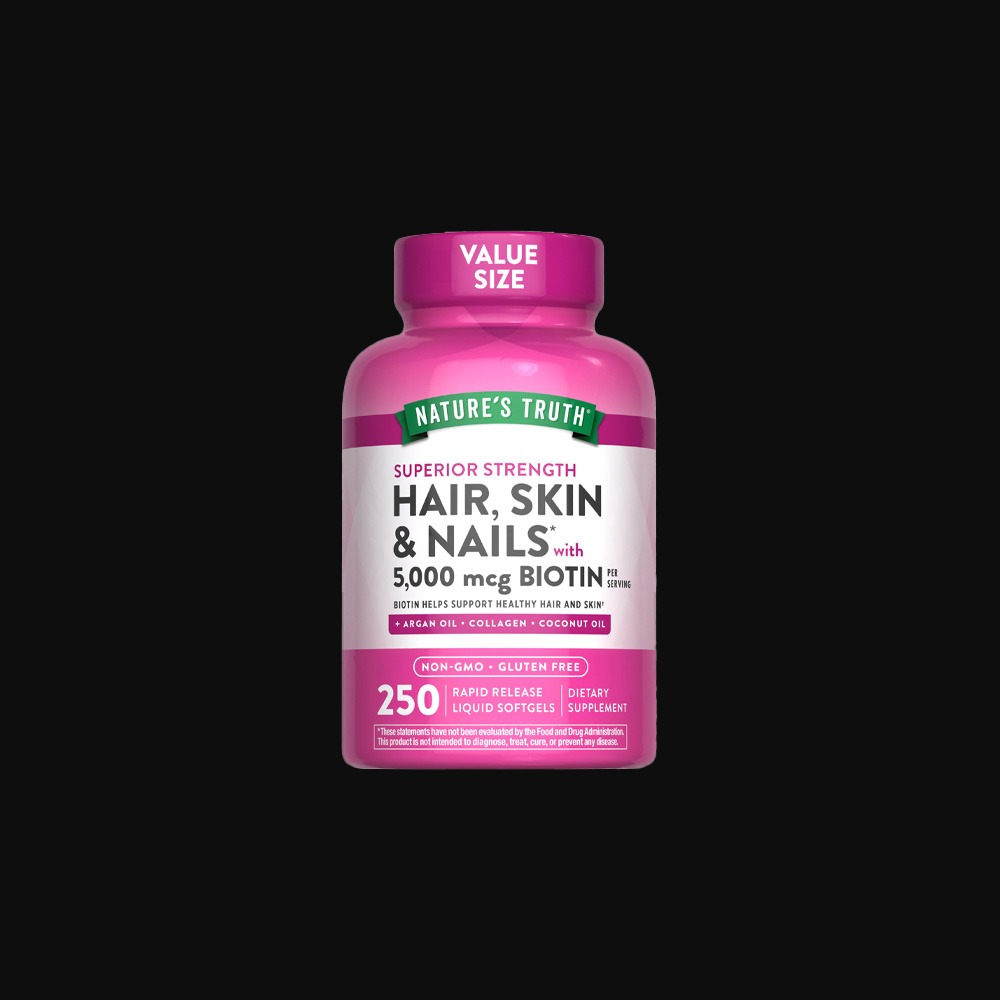 Nature's Truth Hair Skin 5000 mcg - 250 softgels