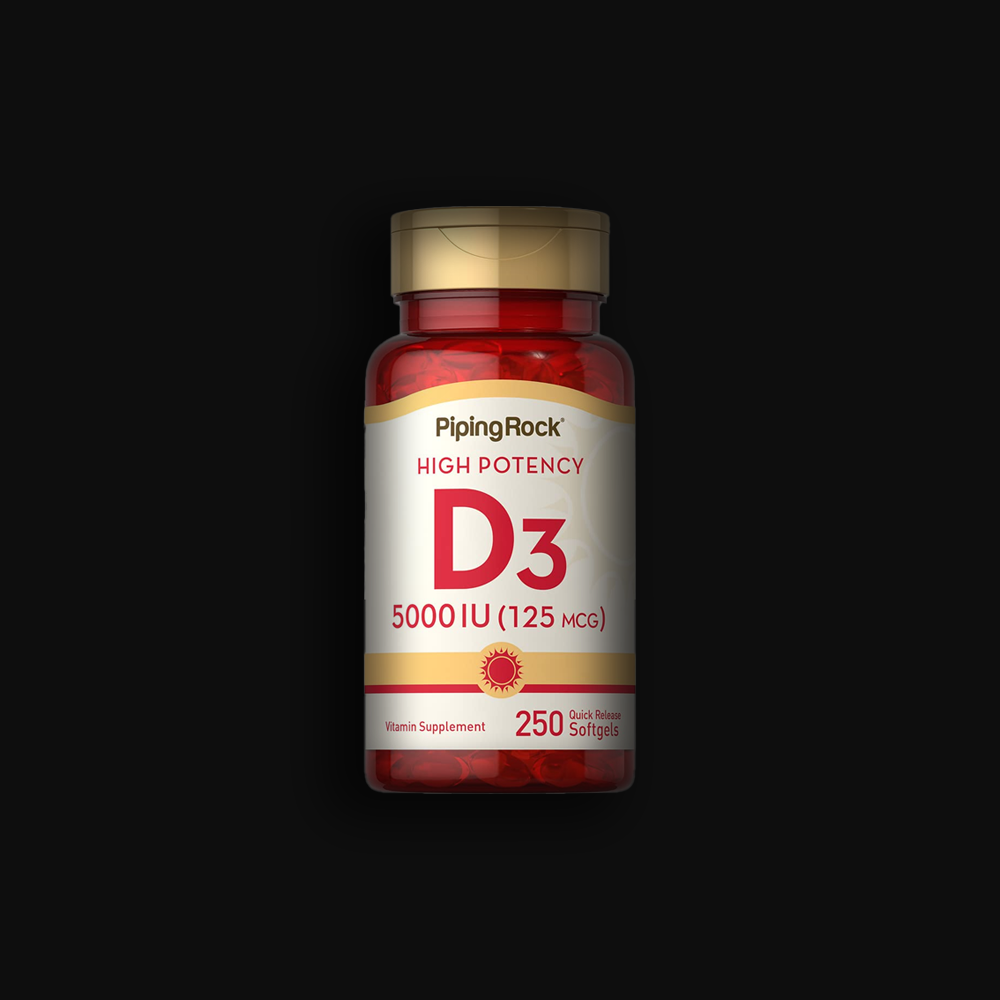 Piping Rock Vitamin D3 125 mcg 5000 IU - 250softgels
