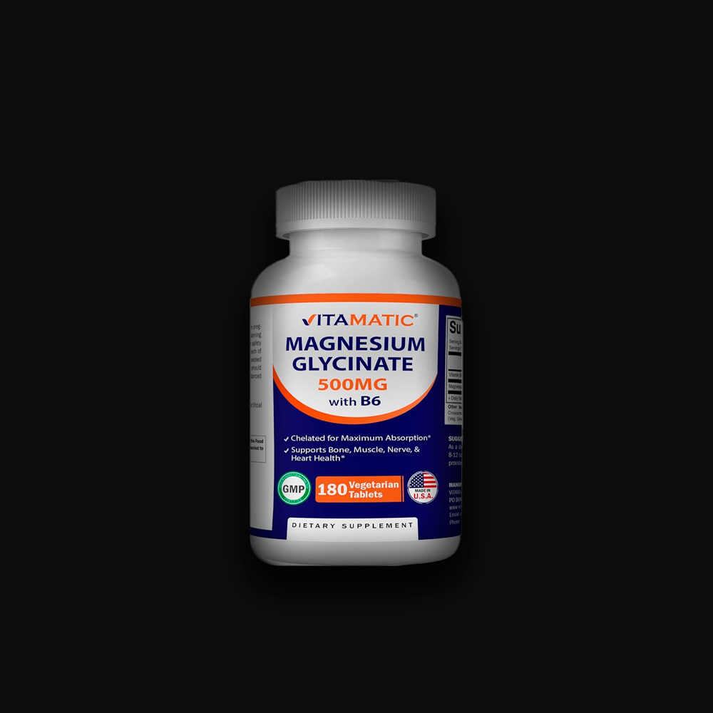 Vitamatic Magnesium Glycinate 500 mg with B6 - 180tabl