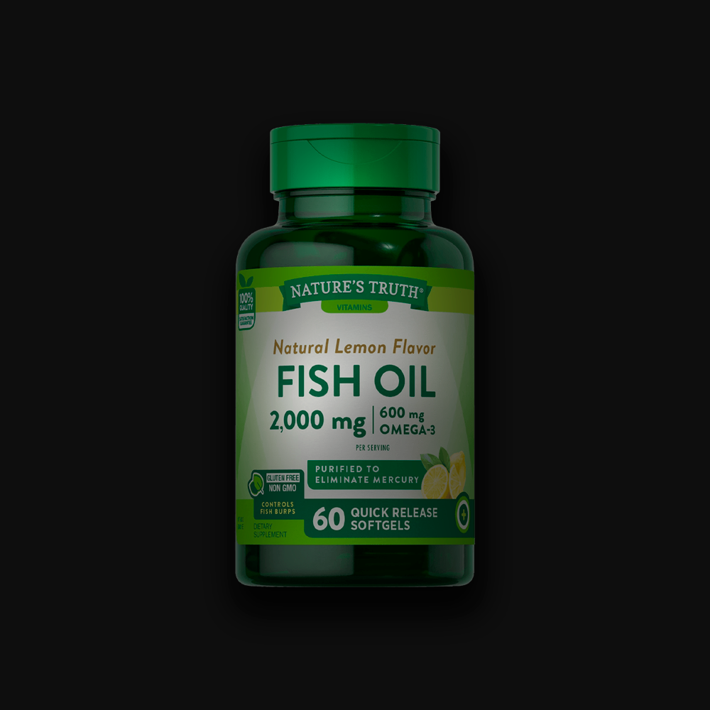 Nature's Truth Fish Oil 2000 mg (600 mg Active Omega-3) - 60 softgels - Лимон