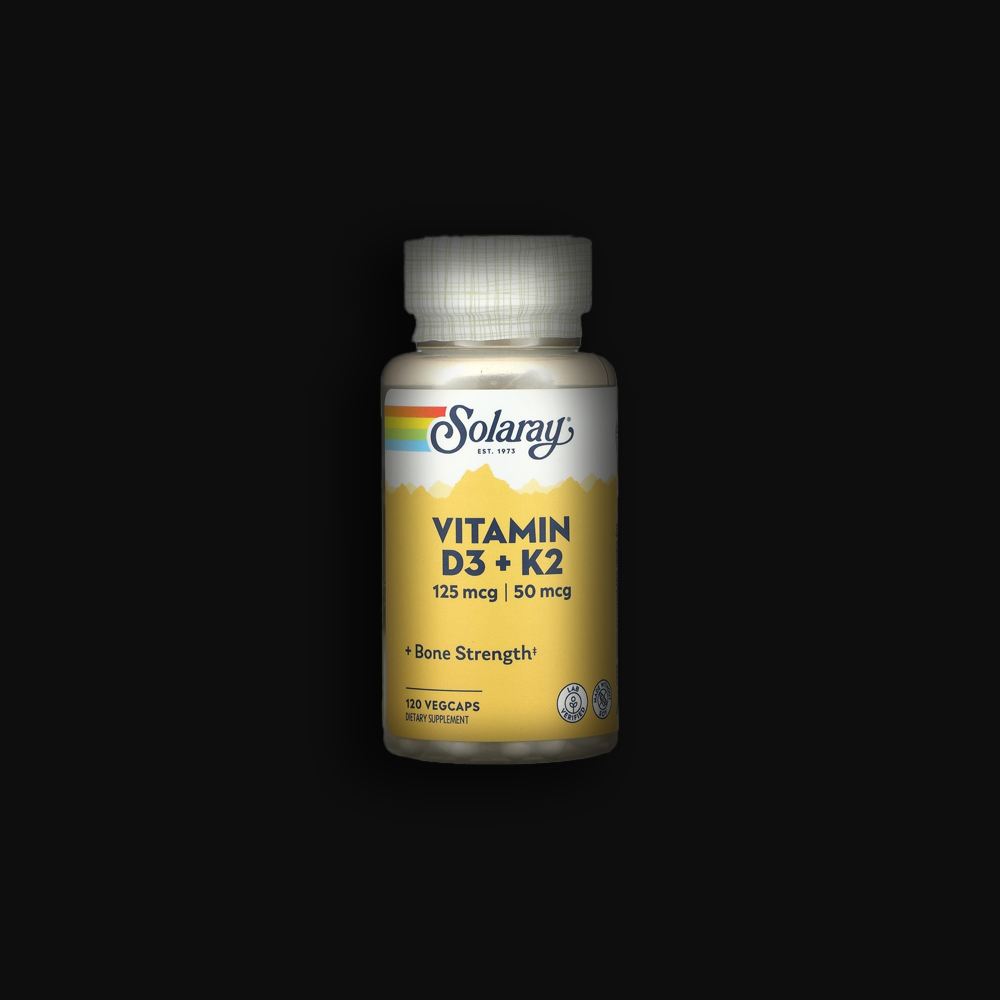 Solaray Vitamin D3+K2 125 mcg 50 mcg -120 vcaps
