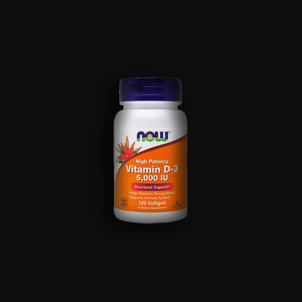 NOW Vitamin D-3 5,000 IU - 120 softgels