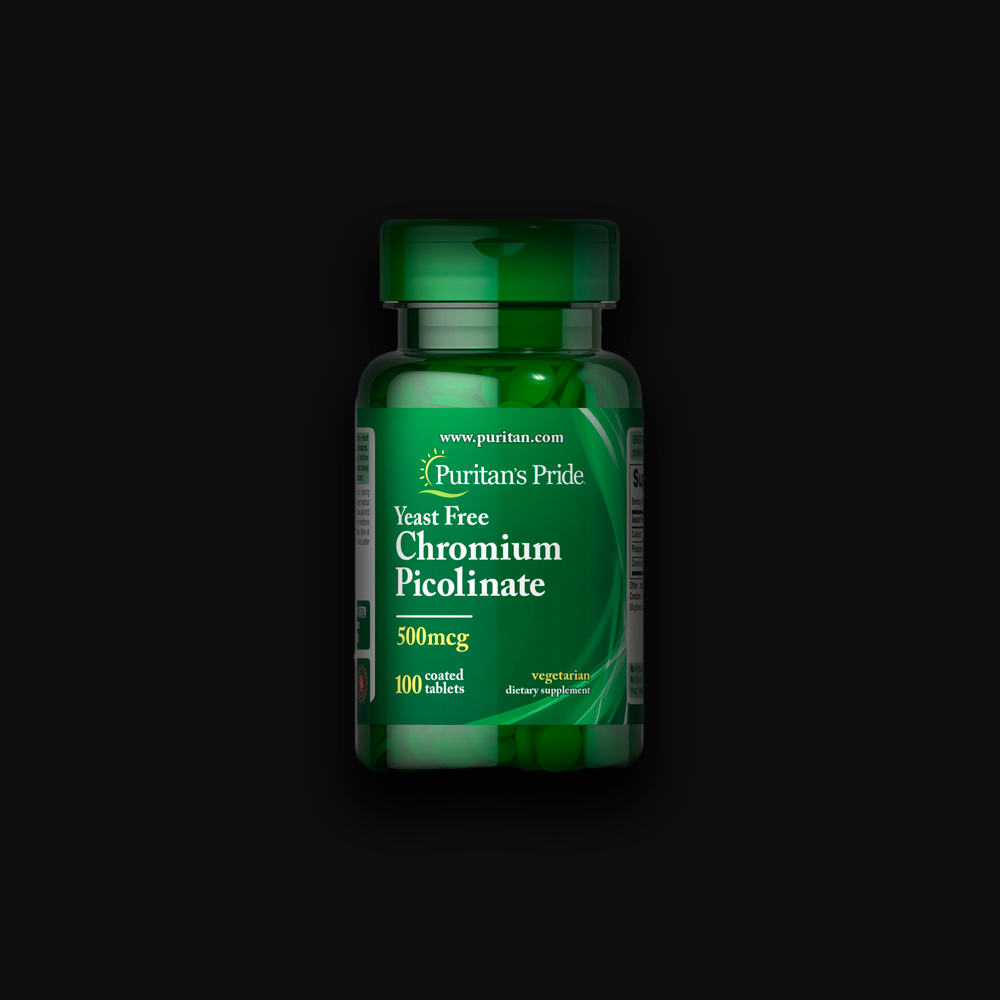 PP Chromium Picolinate 500 mcg Yeast free, 100 tablets
