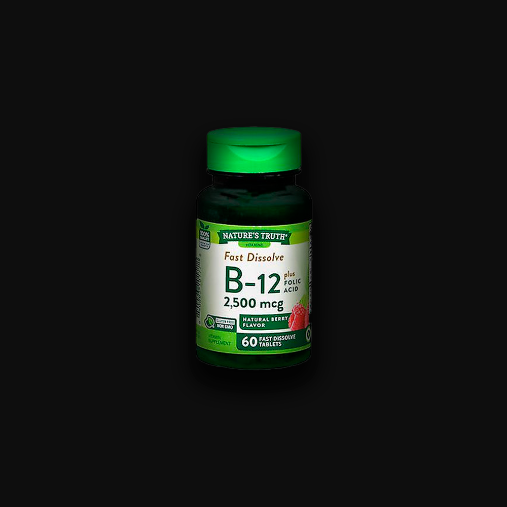Nature's Truth B-12 plus Folic Acid 2500 mcg Berry Flavor - 60tabl