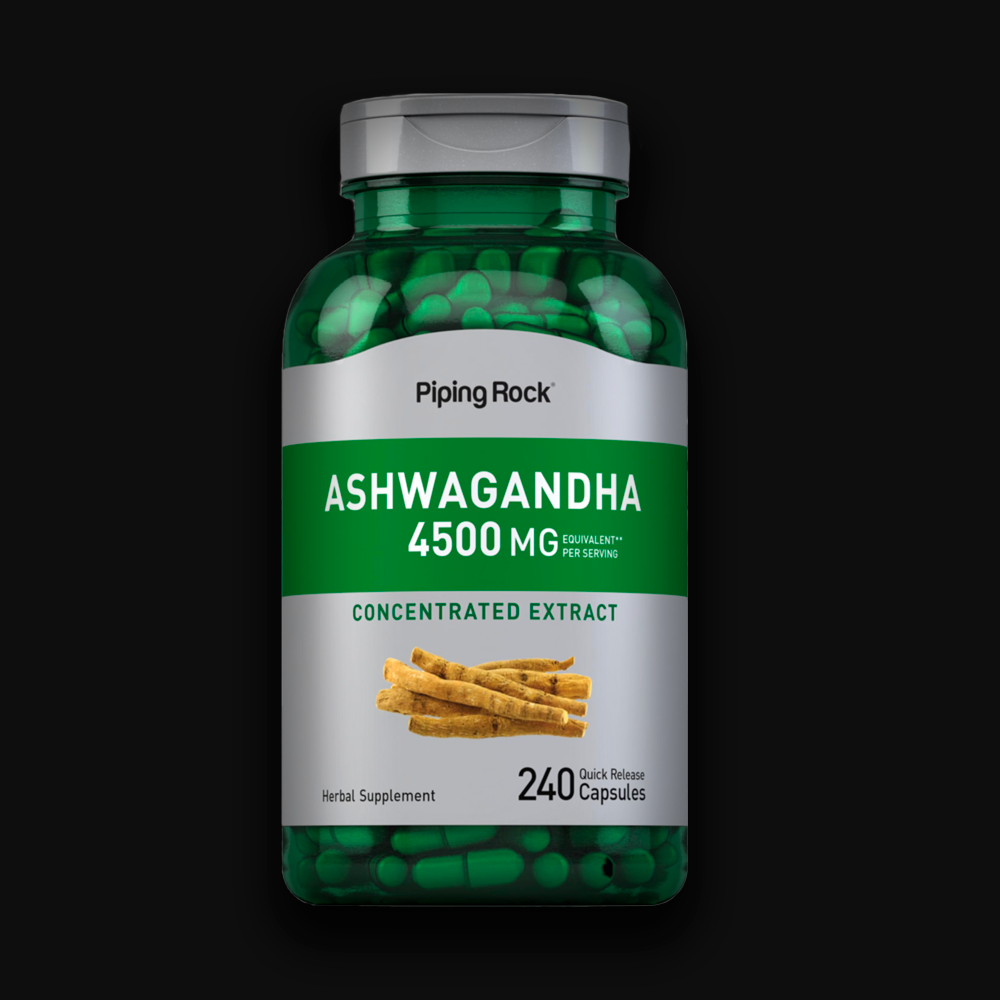 Piping Rock Ashwagandha Concetrated Extract 4500mg - 240caps
