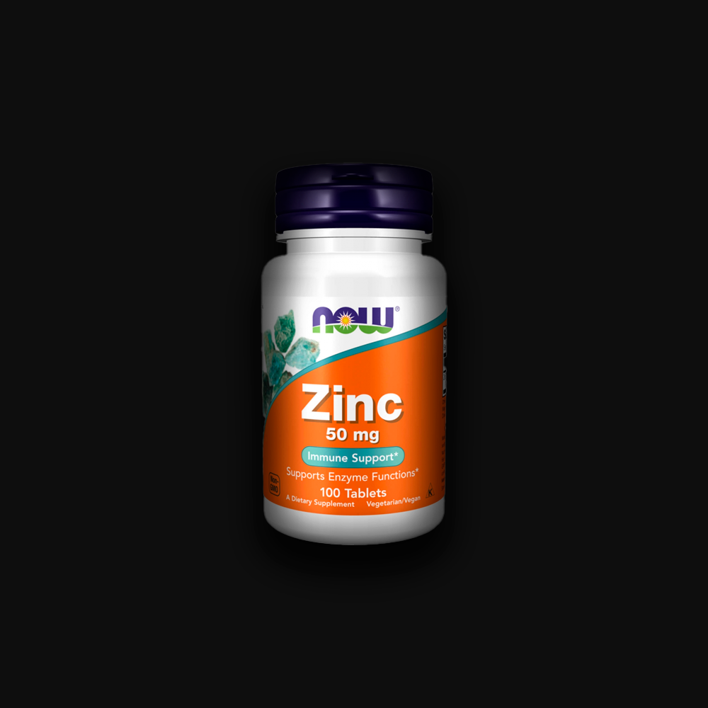 NOW FOODS ZINC Glyconate 50mg - 100 tabl