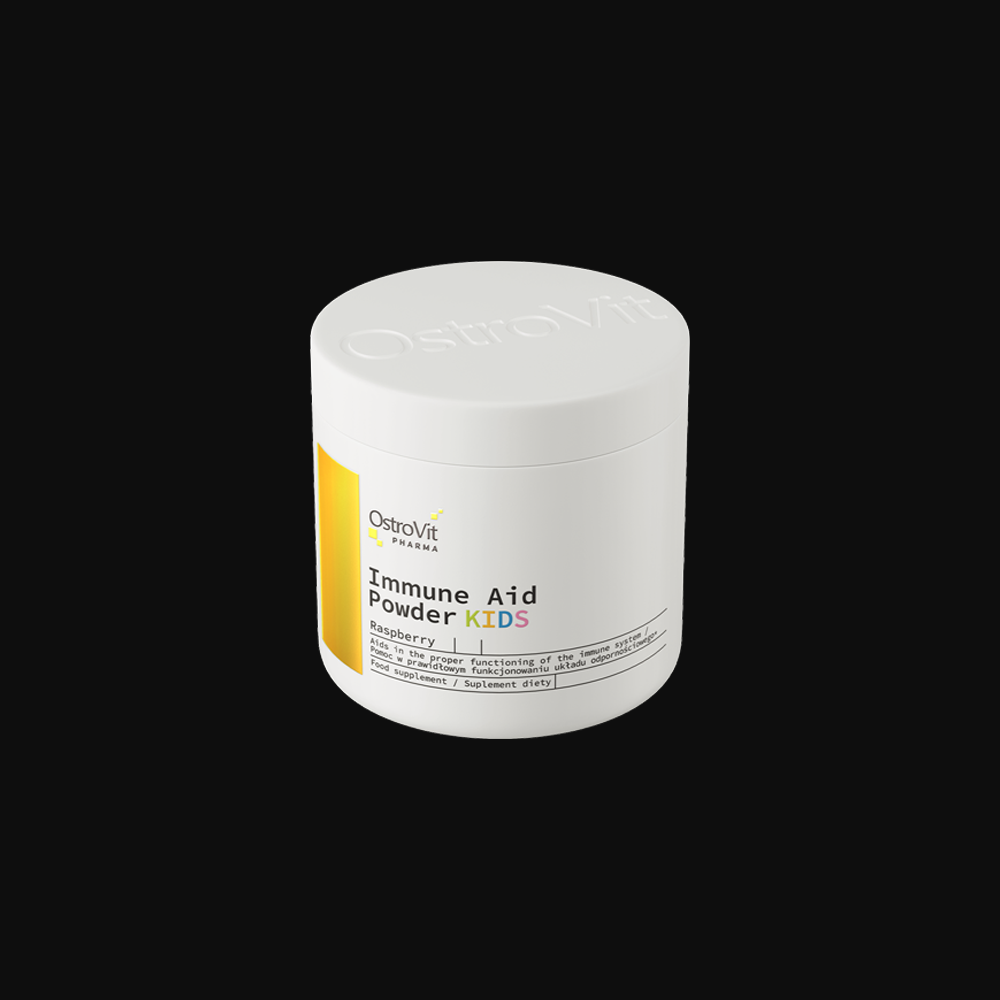 OstroVit Pharma Immune Aid Powder KIDS 100g - Малина