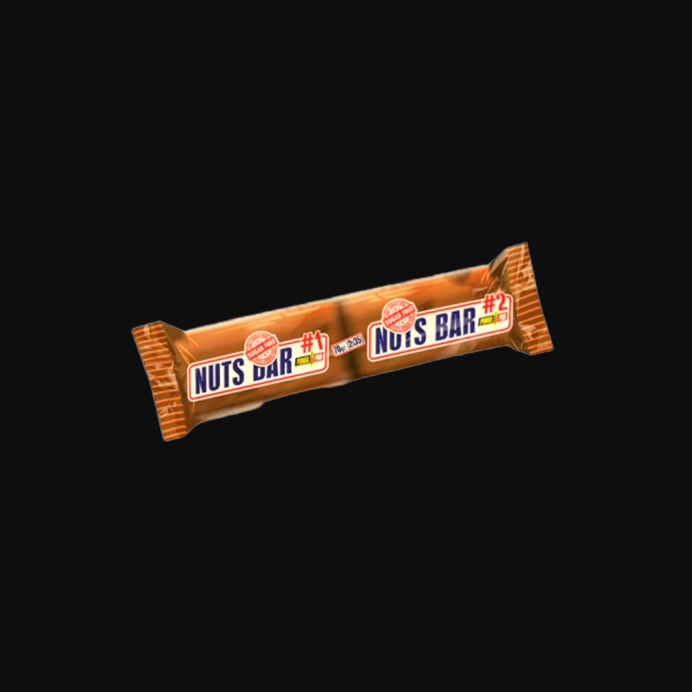 Бат. Power Pro Nuts Bar* з арахісом та карамеллю БЕЗ ЦУКРУ, 70 г (2х35г)     