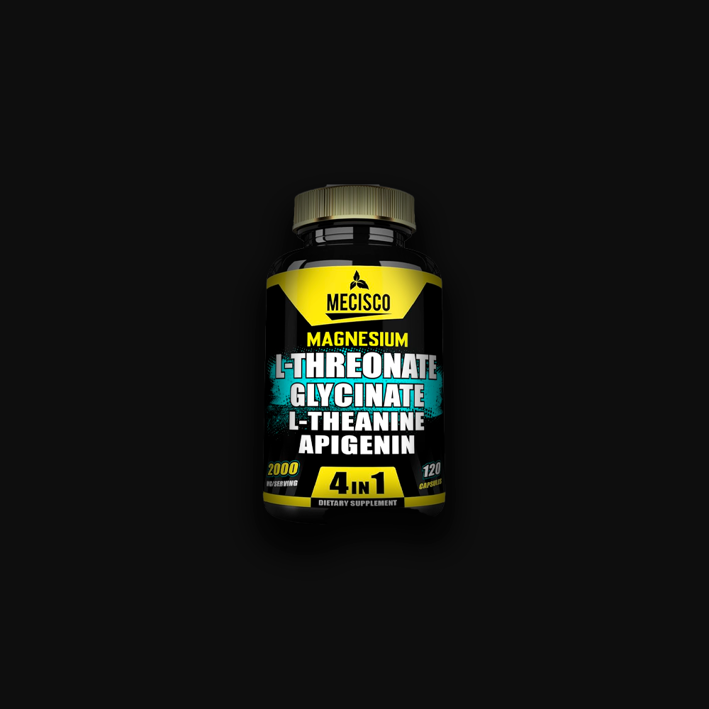Mecisco Magnesium L-Threonate Glycinate L-Theanine - Apigenin 2000 mg - 90 caps