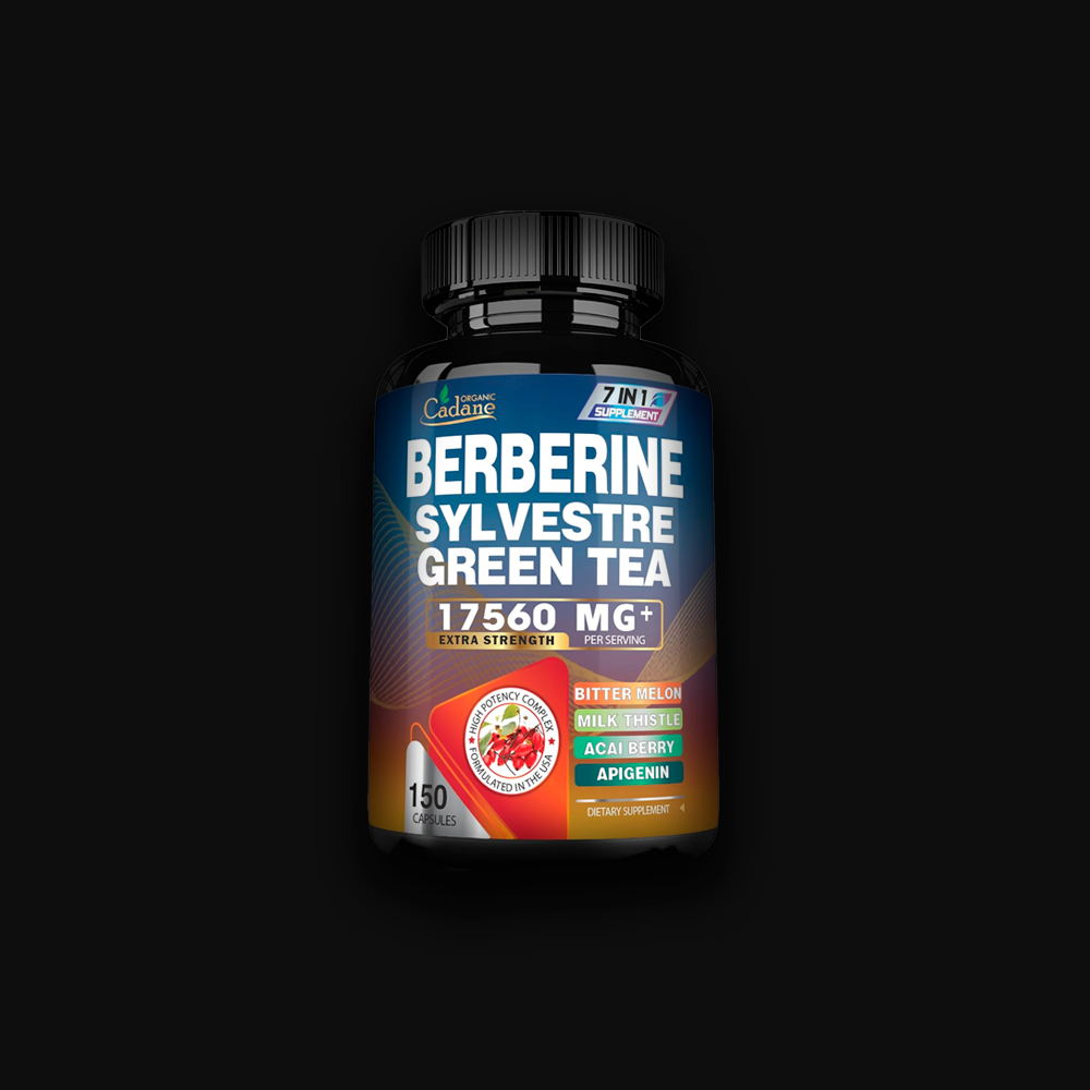 Organic Cadane Berberine Syevestre Green Tea 17560 mg - 150caps
