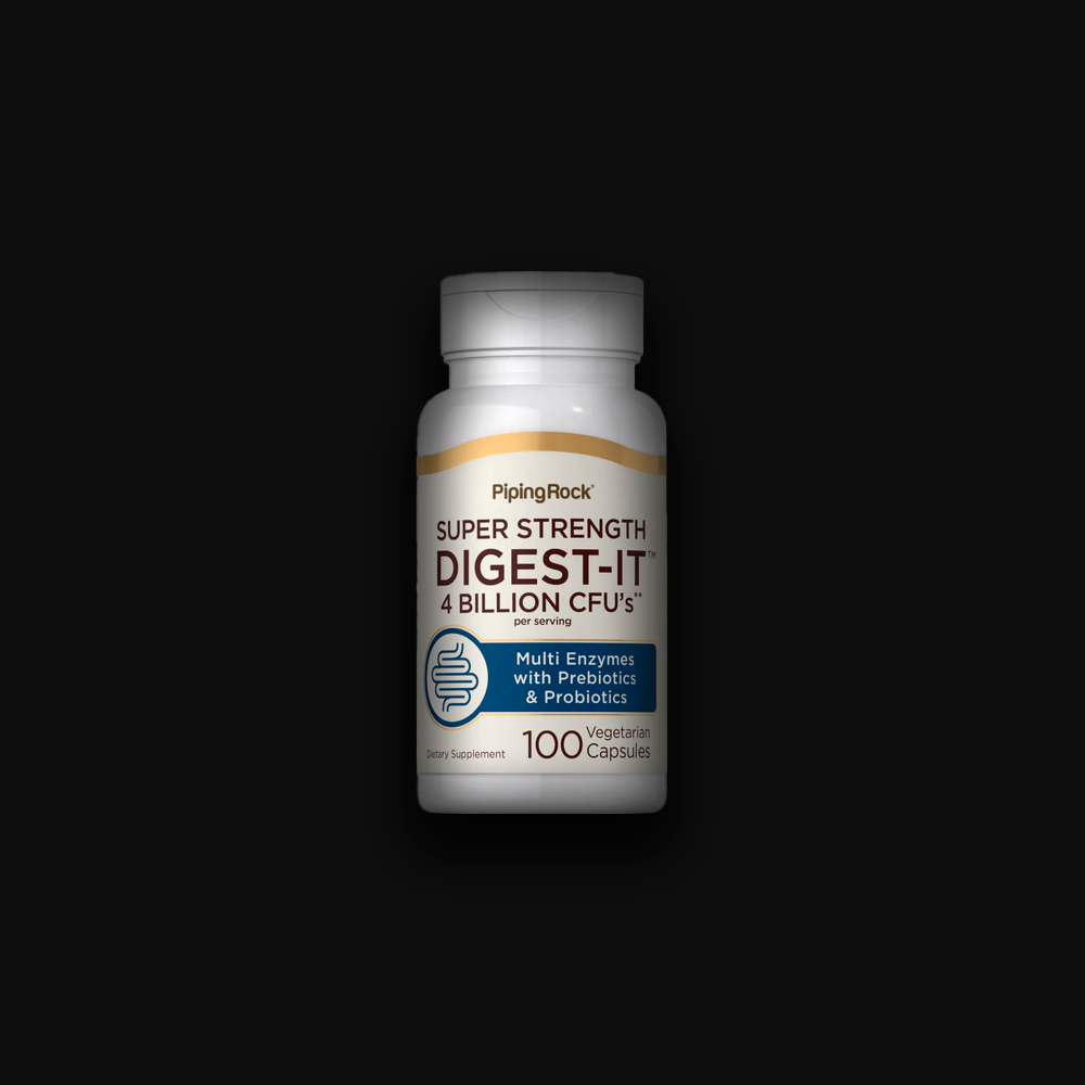 Piping Rock Digest-IT Multi Enzymes Super Strength with Probiotics - 100 vcaps
