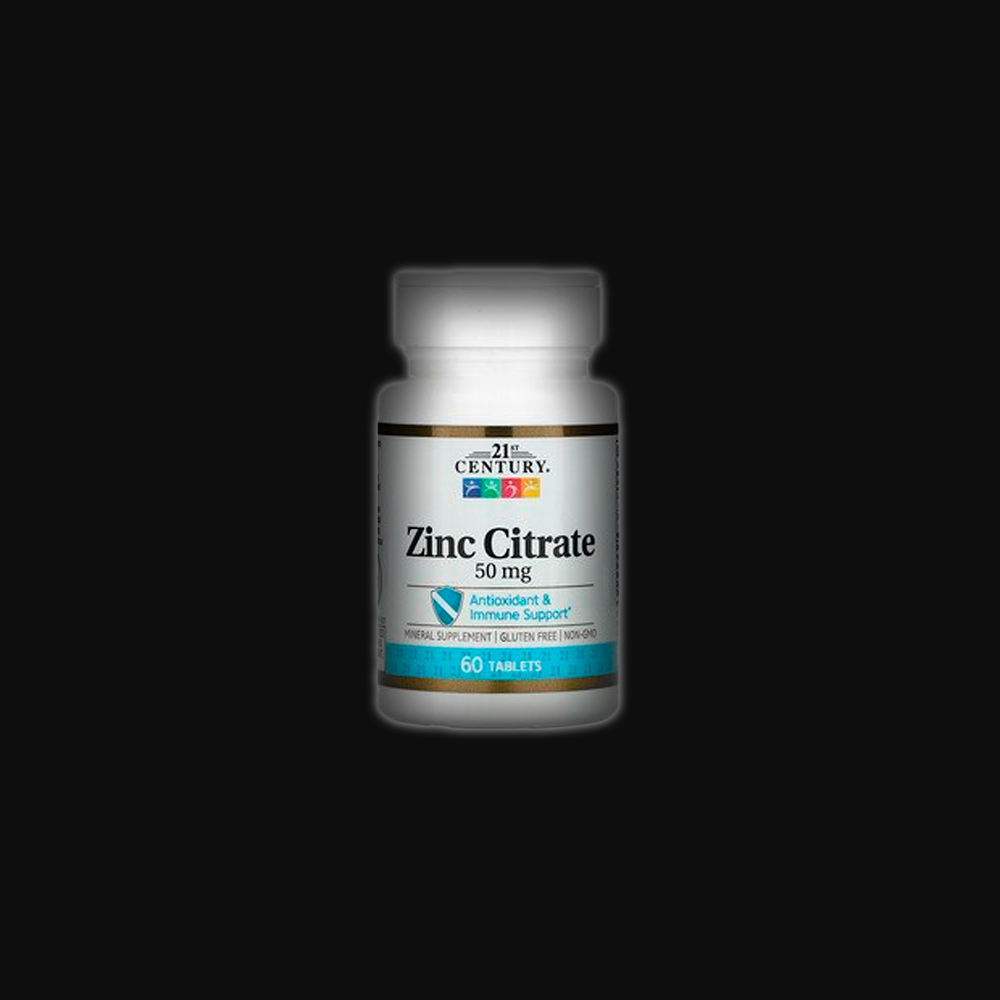 21ST Century Zinc Citrate 50 mg - 60 tabl