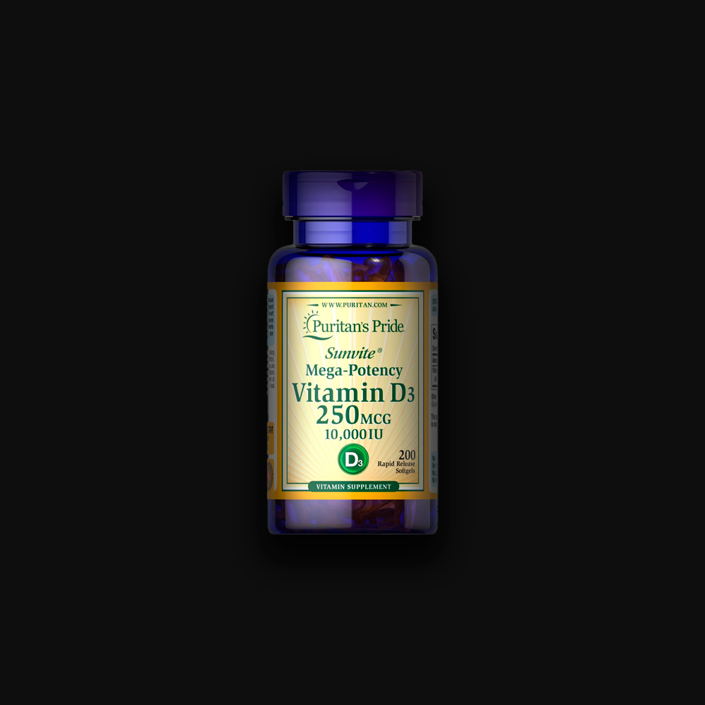 PP Vitamin D3 250 mcg 10 000 IU - 200 softgels