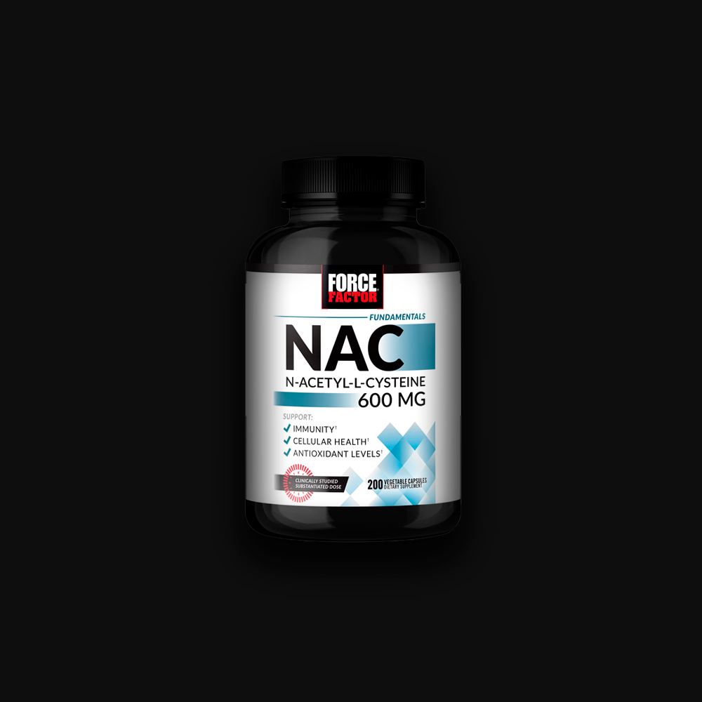 Force Factor NAC N-Acetyl-L-Cysteine 600mg - 200 vcaps