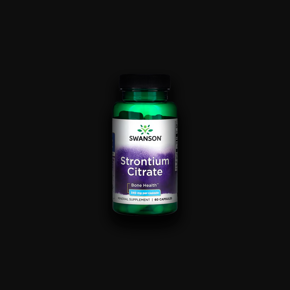 Swanson Strontium Citrate 340 mg, 60 capsules