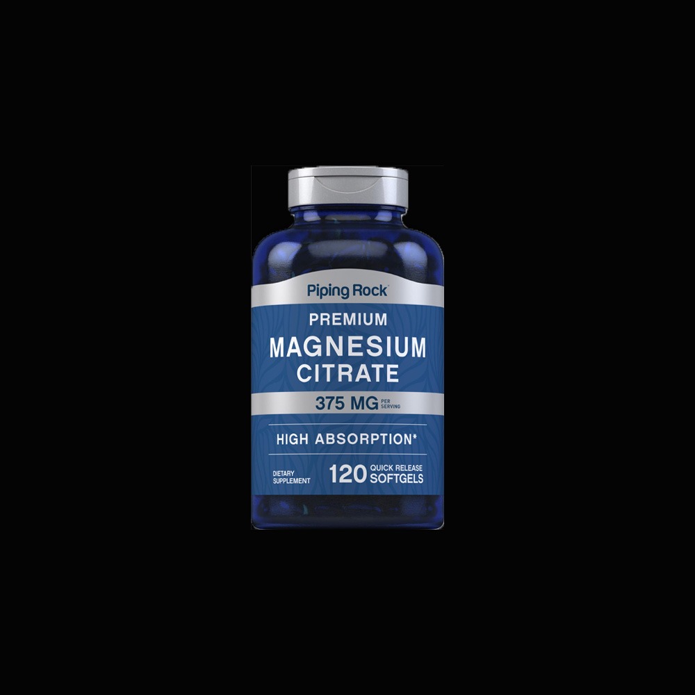 Piping Rock Magnesium Citrate 375 mg per serving, 120 softgels