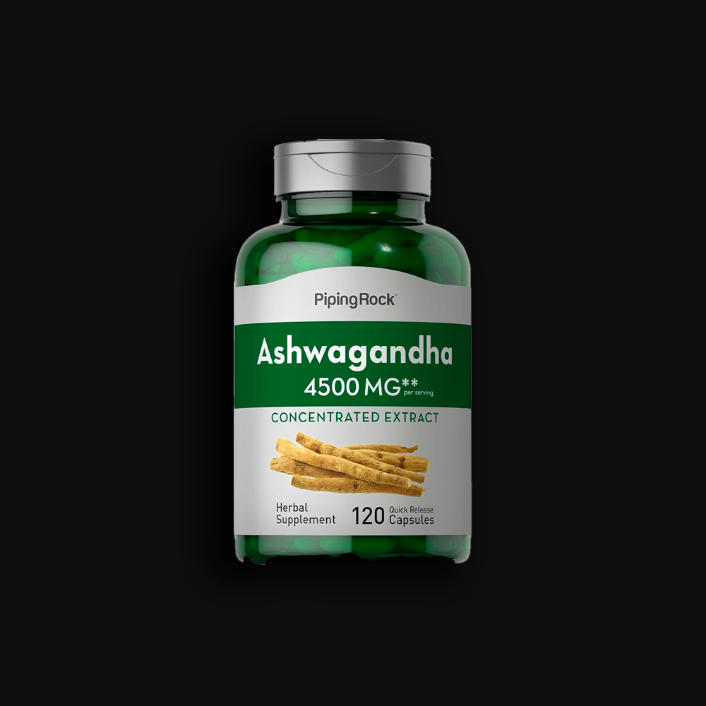 Piping Rock Ashwagandha Concetrated Extract 4500mg -120 caps