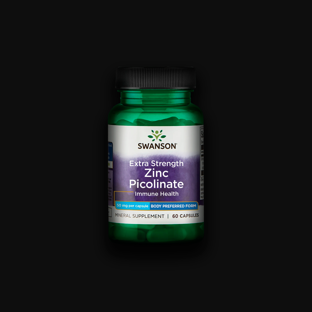 Swanson Zinc Picolinate 22mg - 60 caps