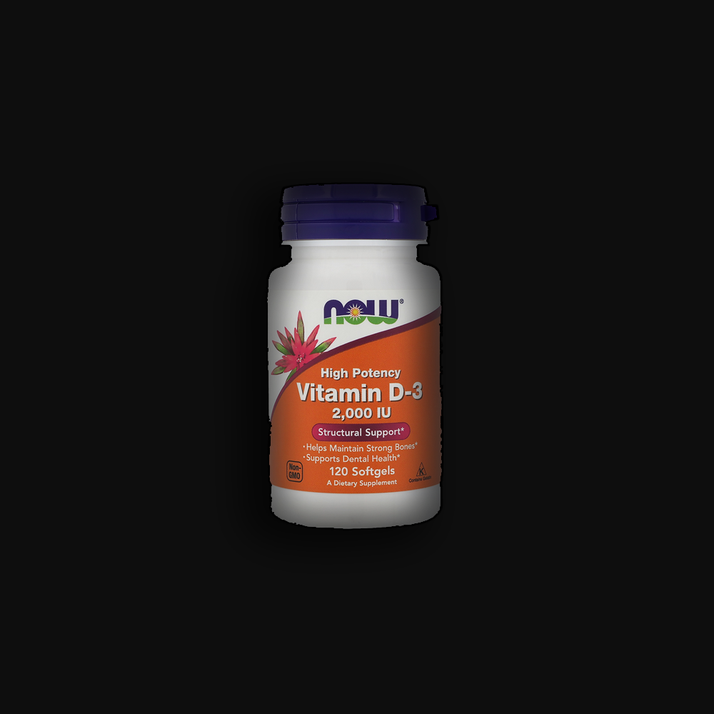 NOW Vitamin D3 2,000 IU - 120 softgels