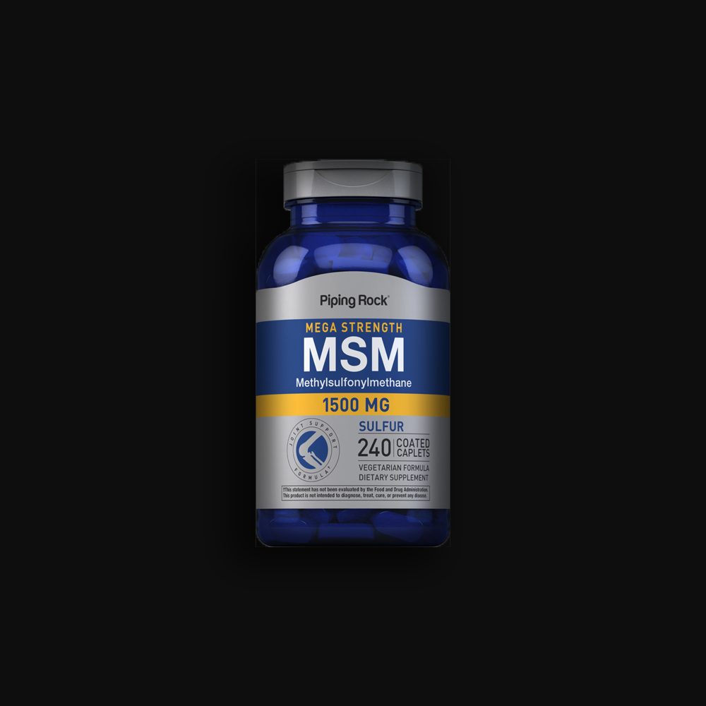 Piping Rock Mega MSM Sulfu 1500 mg - 240 caps