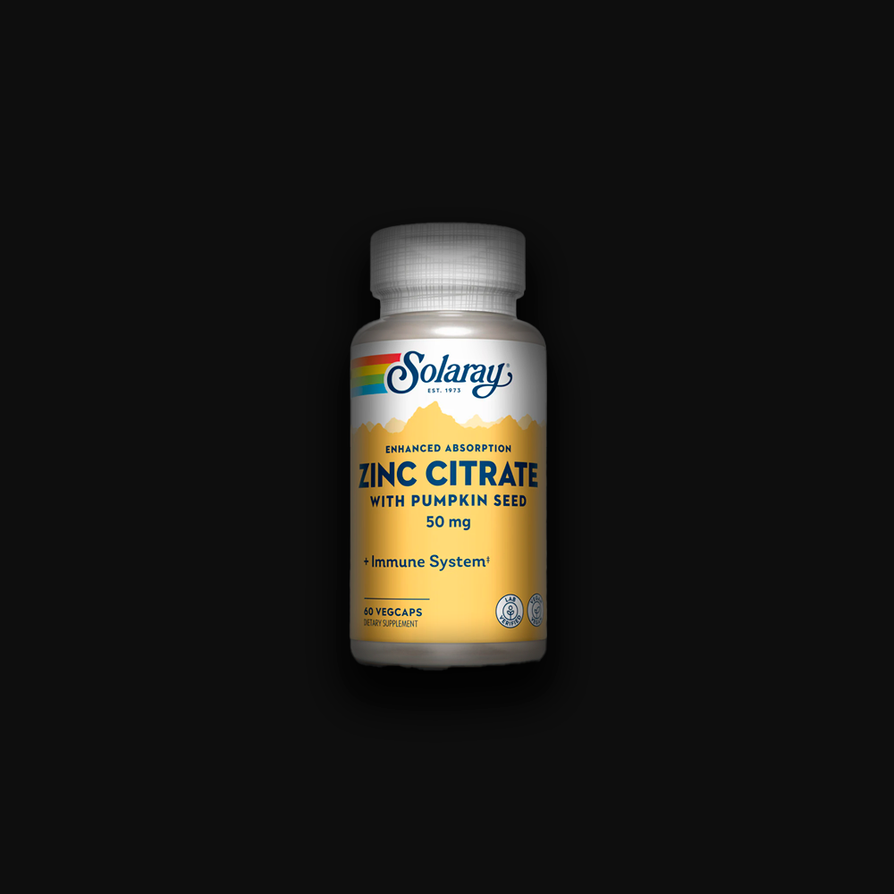 Solaray Zinc Citrate 50mg - 60 caps