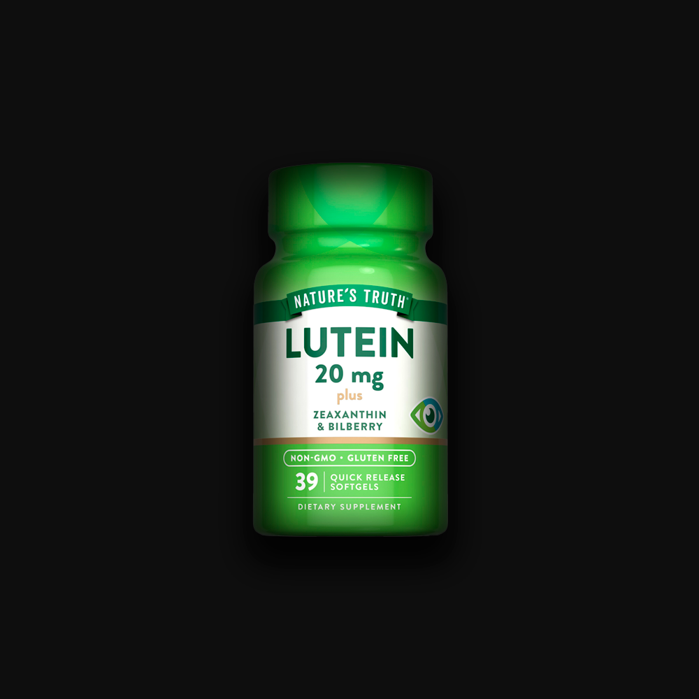 Nature's Truth Lutein 20 mg plus Zeaxanthin & Bilberry, 39 softgels
