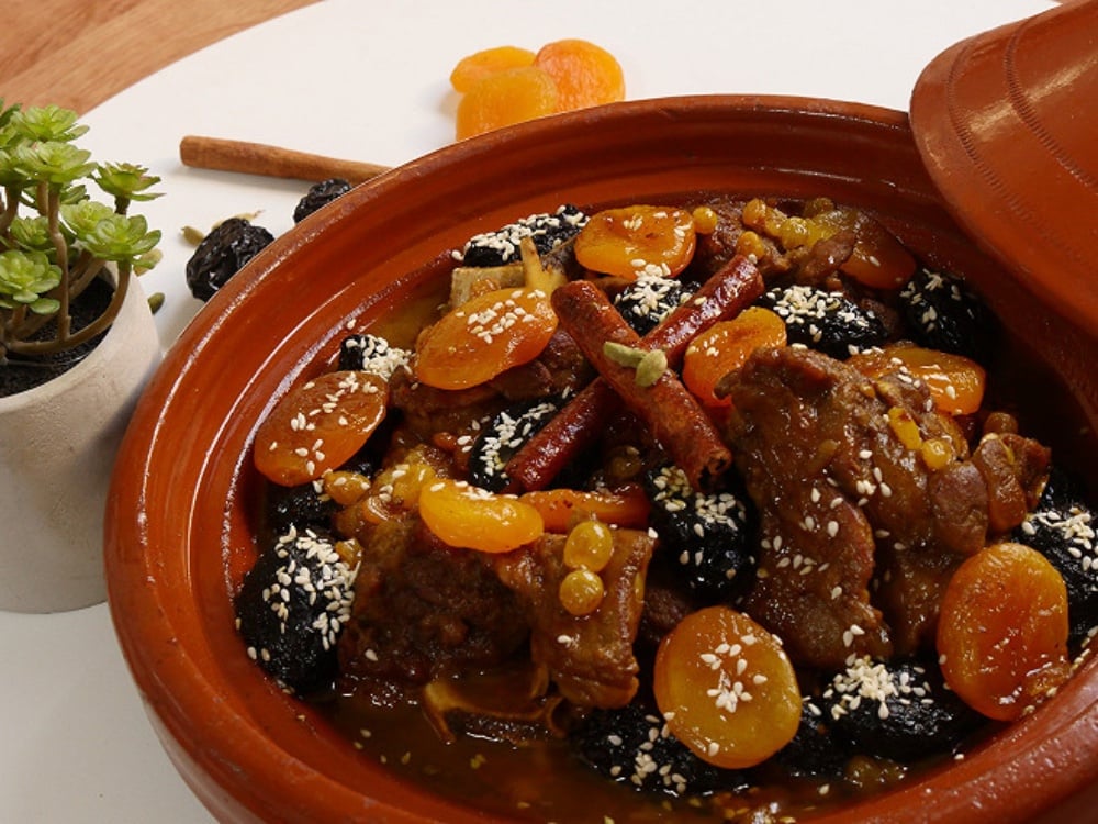 Tajine d'agneau aux figues & pruneaux