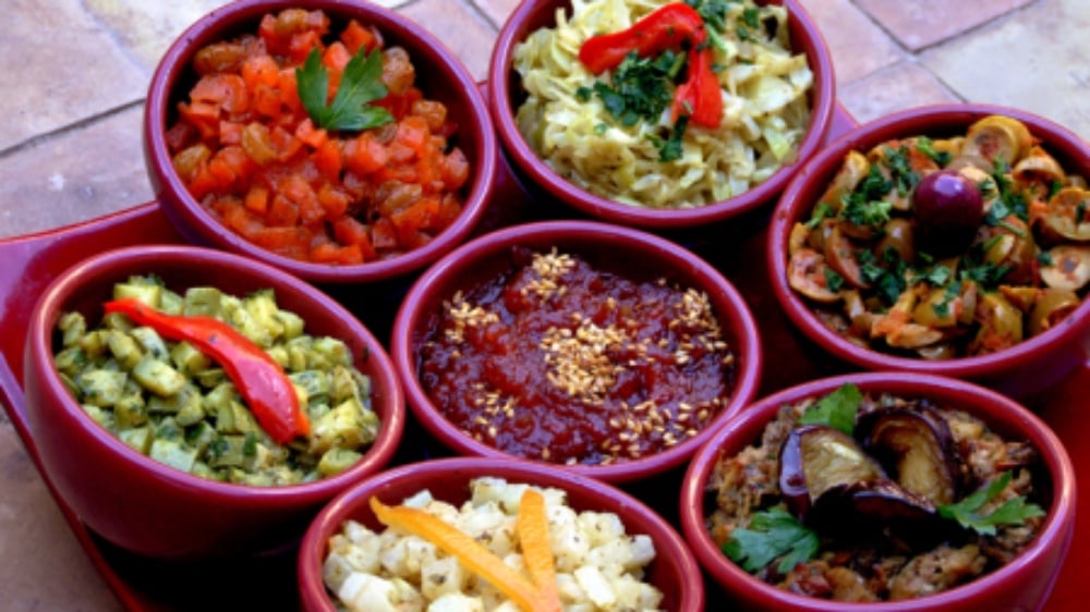 Assortiment salades marocaines 