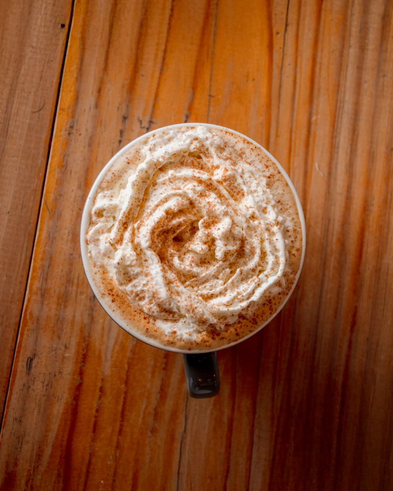 Latte calabaza caliente