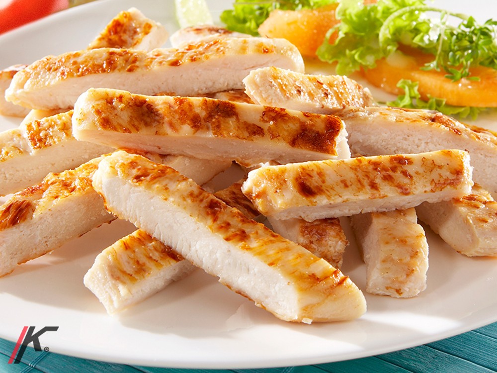 Extra de tiras de pollo 40gr