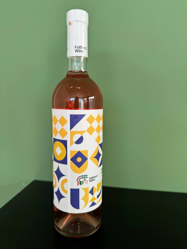 Вино рожевий квадрат FATHER`S WINE, рожеве сухе