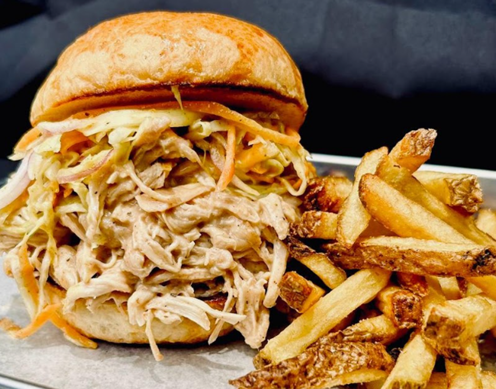 Pulled Chicken Burger Promo