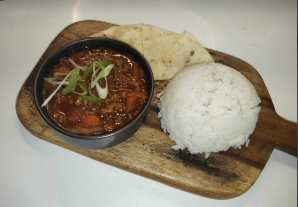 Beef Chili and Rice