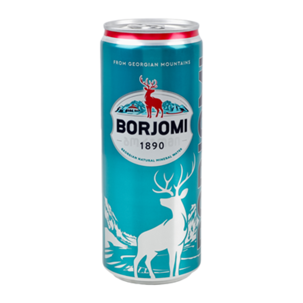 Вода мінеральна Borjomi сильногазована 330мл