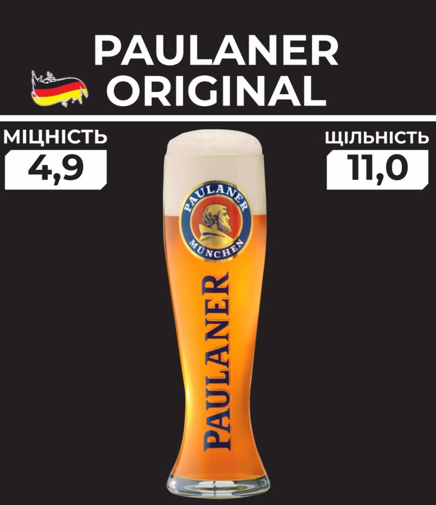 Пиво Paulaner (світле) Original Lager 