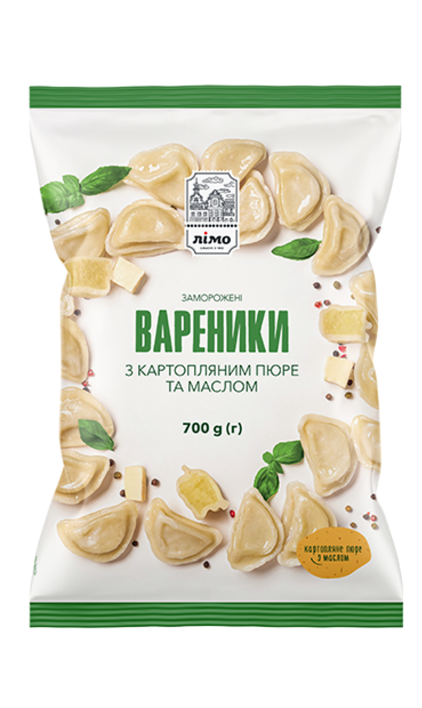 Вареники з картопляним пюре та маслом 0,700кг ЛХК